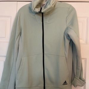 mint green adidas jacket